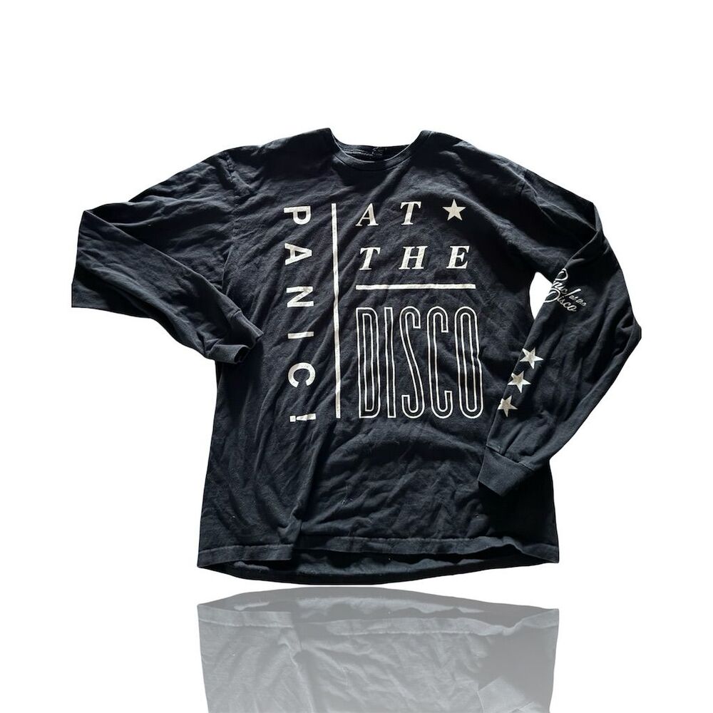 Panic! At The Disco Black Long Sleeve T-Shirt Unisex Size Large: Pop-Punk